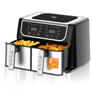 10L Condere Dual Air Fryer with 2 baskets and 1700W power