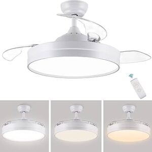 CJOY LED Invisible 4-Blade Ceiling Fan