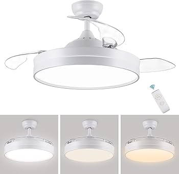 CJOY LED Invisible 4-Blade Ceiling Fan